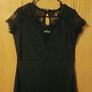Nwt black lace dress
